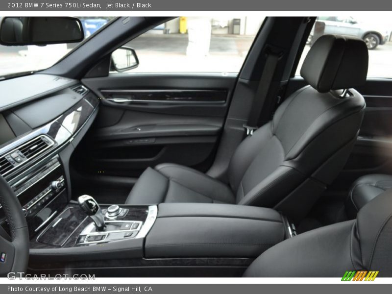 Jet Black / Black 2012 BMW 7 Series 750Li Sedan