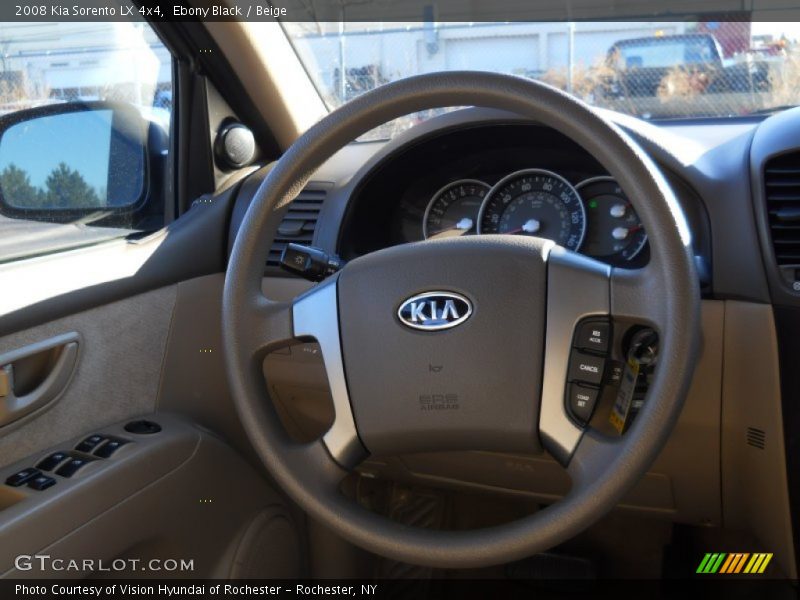 Ebony Black / Beige 2008 Kia Sorento LX 4x4