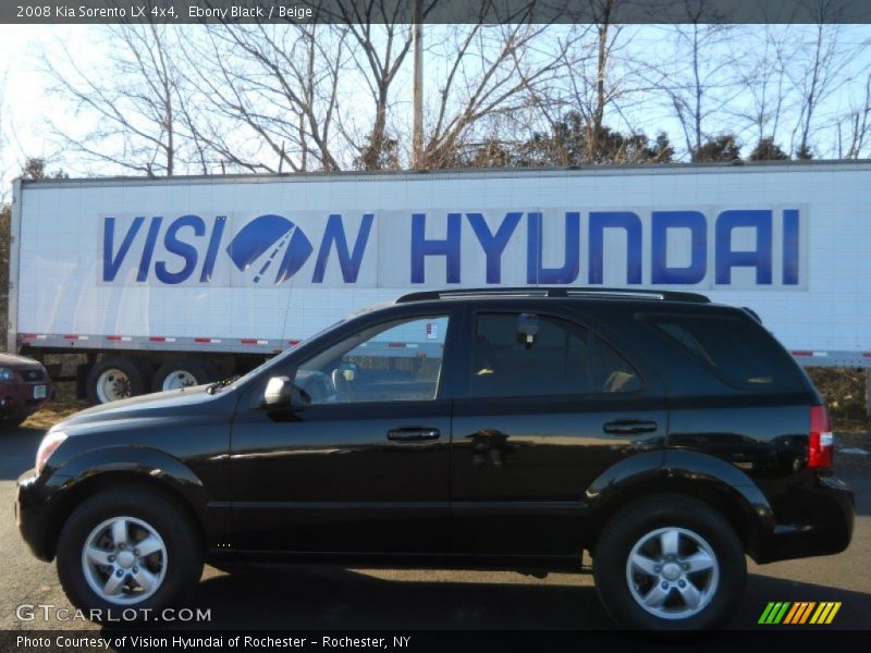 Ebony Black / Beige 2008 Kia Sorento LX 4x4