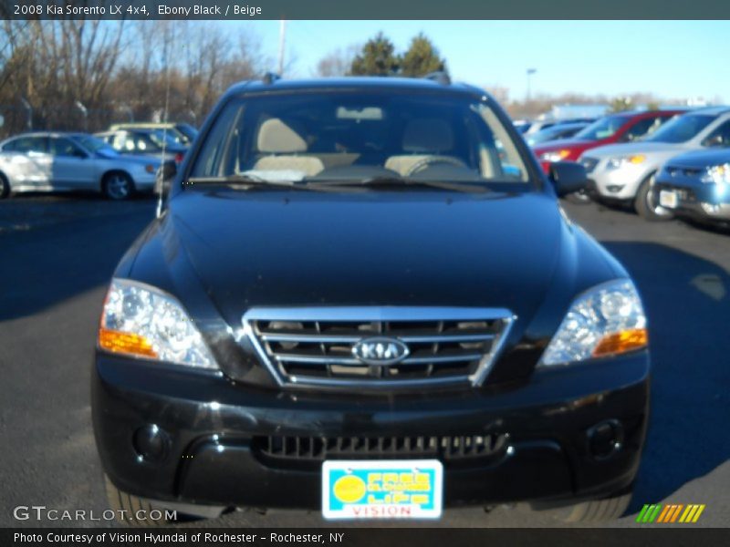 Ebony Black / Beige 2008 Kia Sorento LX 4x4