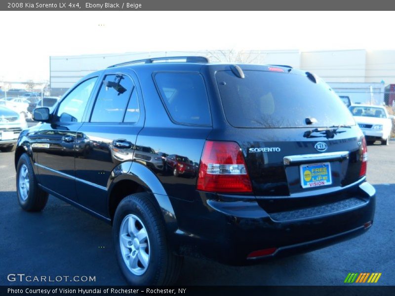 Ebony Black / Beige 2008 Kia Sorento LX 4x4