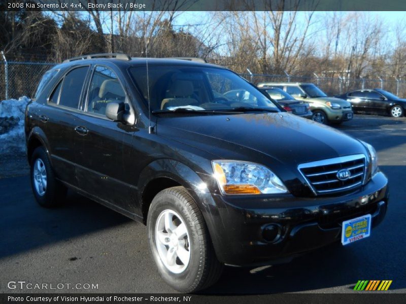 Ebony Black / Beige 2008 Kia Sorento LX 4x4