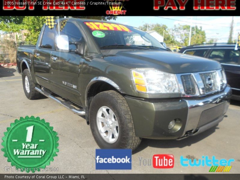 Canteen / Graphite/Titanium 2005 Nissan Titan SE Crew Cab 4x4