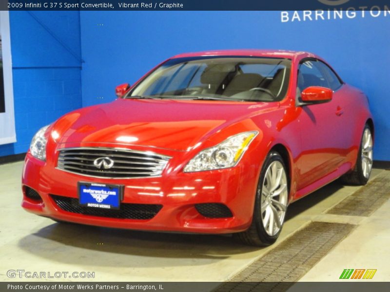 Vibrant Red / Graphite 2009 Infiniti G 37 S Sport Convertible