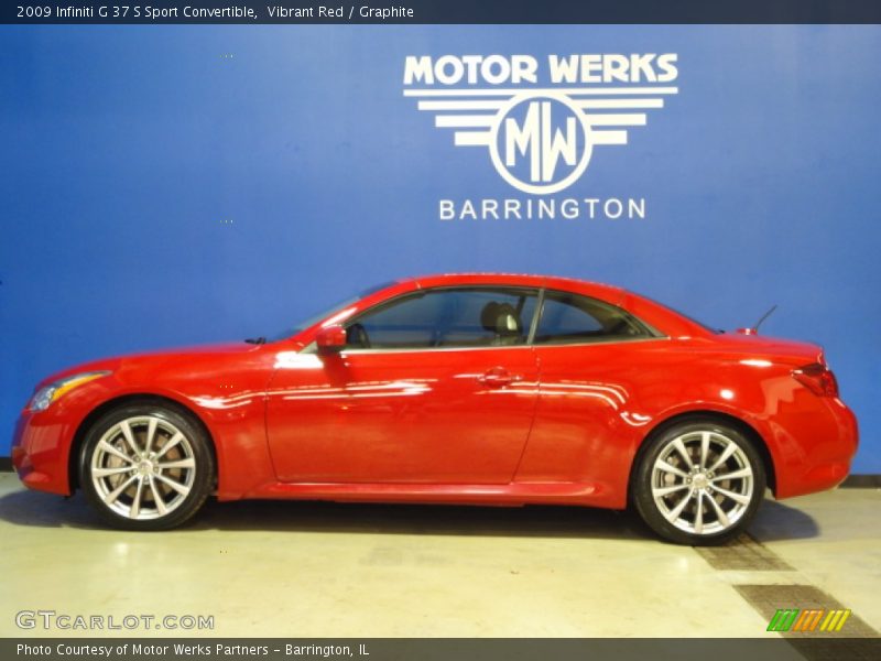 Vibrant Red / Graphite 2009 Infiniti G 37 S Sport Convertible