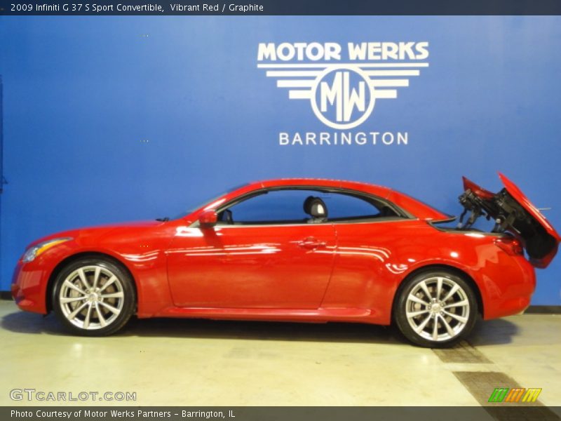 Vibrant Red / Graphite 2009 Infiniti G 37 S Sport Convertible