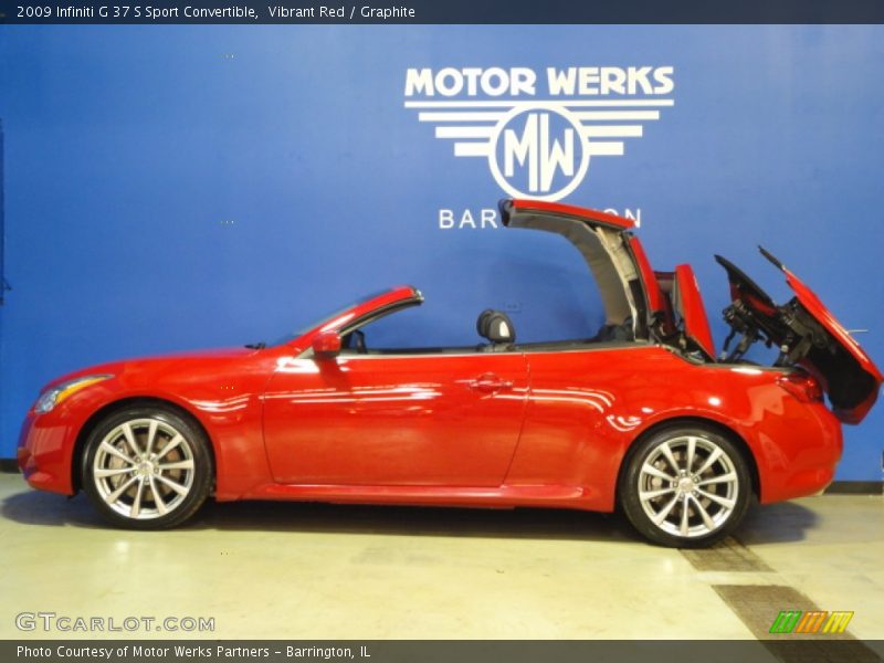 Vibrant Red / Graphite 2009 Infiniti G 37 S Sport Convertible