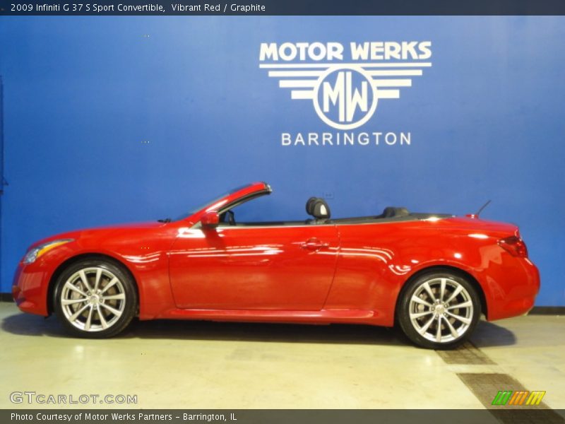 Vibrant Red / Graphite 2009 Infiniti G 37 S Sport Convertible