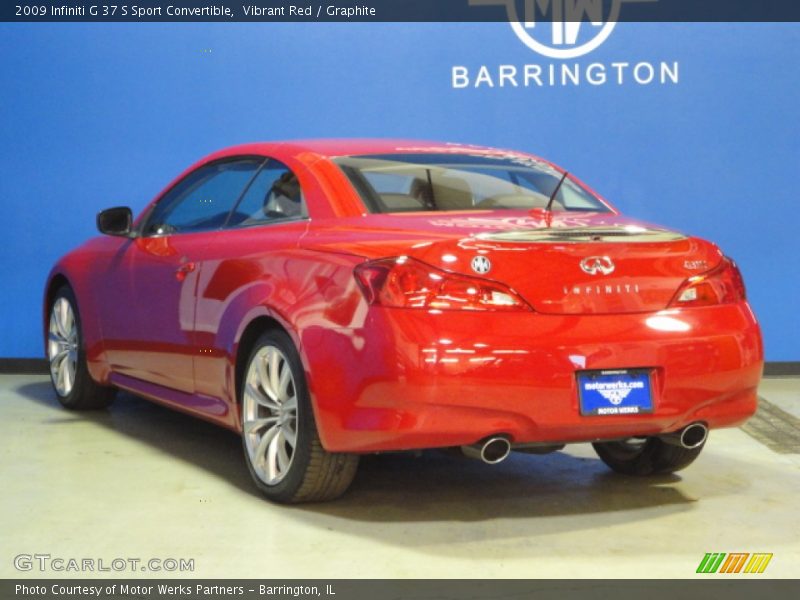 Vibrant Red / Graphite 2009 Infiniti G 37 S Sport Convertible