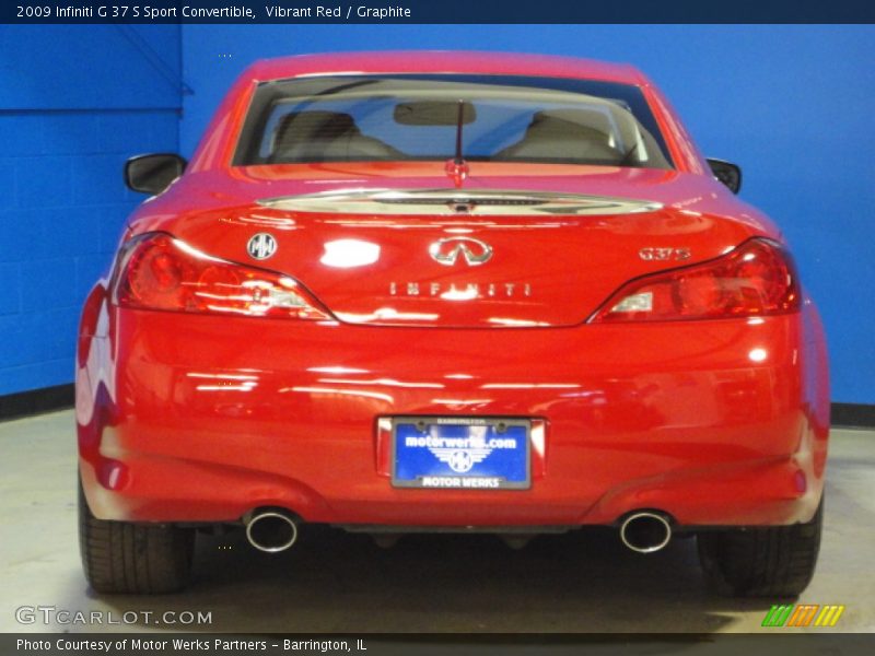 Vibrant Red / Graphite 2009 Infiniti G 37 S Sport Convertible