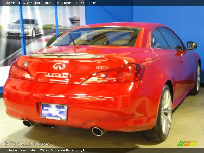 Vibrant Red / Graphite 2009 Infiniti G 37 S Sport Convertible