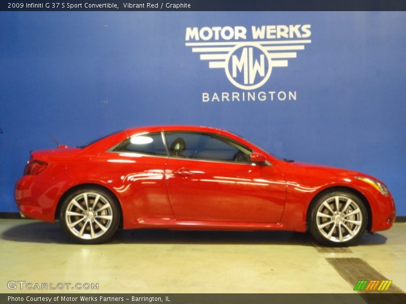 Vibrant Red / Graphite 2009 Infiniti G 37 S Sport Convertible