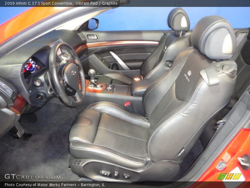 Vibrant Red / Graphite 2009 Infiniti G 37 S Sport Convertible