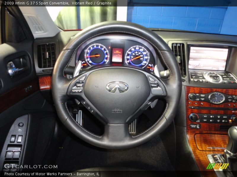 Vibrant Red / Graphite 2009 Infiniti G 37 S Sport Convertible