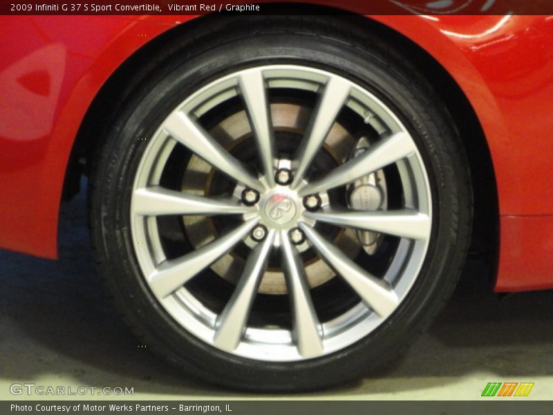 Vibrant Red / Graphite 2009 Infiniti G 37 S Sport Convertible