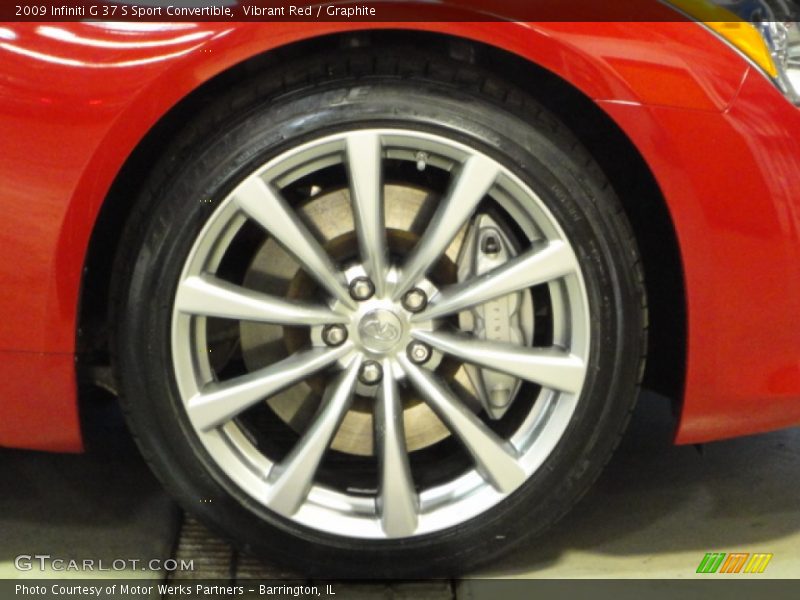 Vibrant Red / Graphite 2009 Infiniti G 37 S Sport Convertible