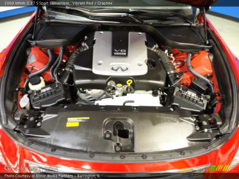 Vibrant Red / Graphite 2009 Infiniti G 37 S Sport Convertible