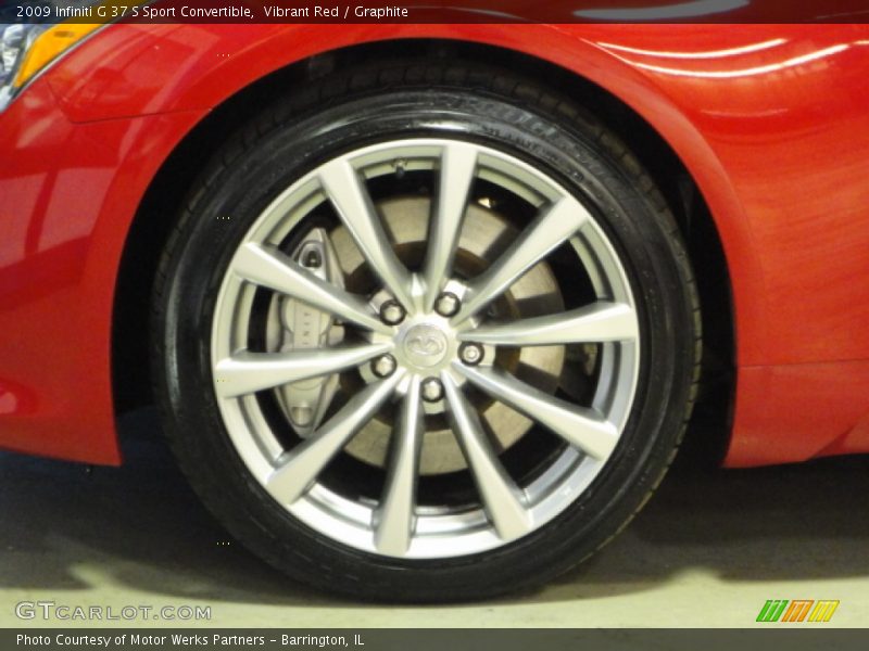 Vibrant Red / Graphite 2009 Infiniti G 37 S Sport Convertible