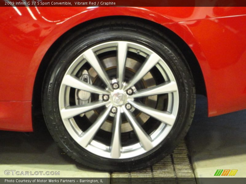 Vibrant Red / Graphite 2009 Infiniti G 37 S Sport Convertible