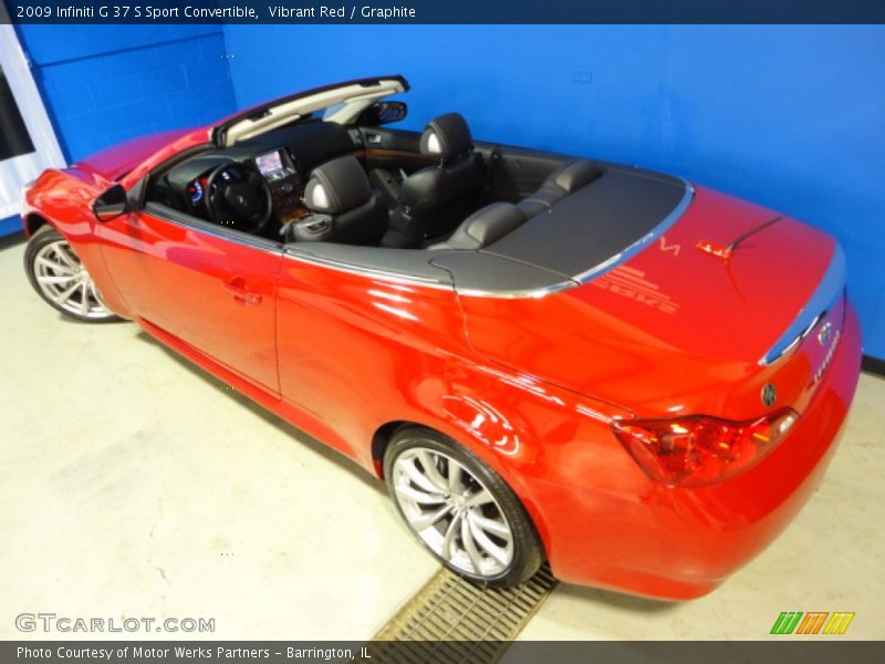 Vibrant Red / Graphite 2009 Infiniti G 37 S Sport Convertible
