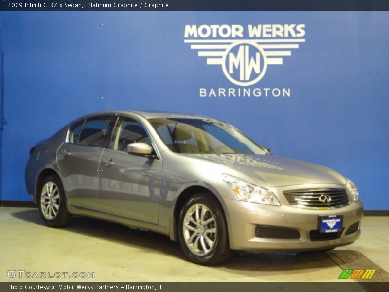 Platinum Graphite / Graphite 2009 Infiniti G 37 x Sedan