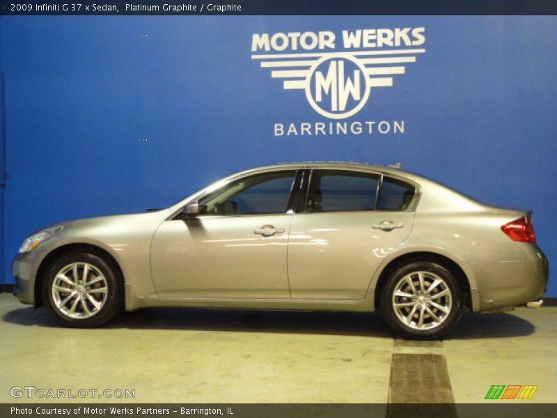 Platinum Graphite / Graphite 2009 Infiniti G 37 x Sedan