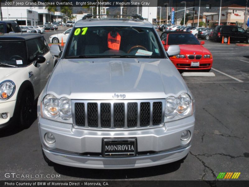 Bright Silver Metallic / Medium Slate Gray 2007 Jeep Grand Cherokee Overland