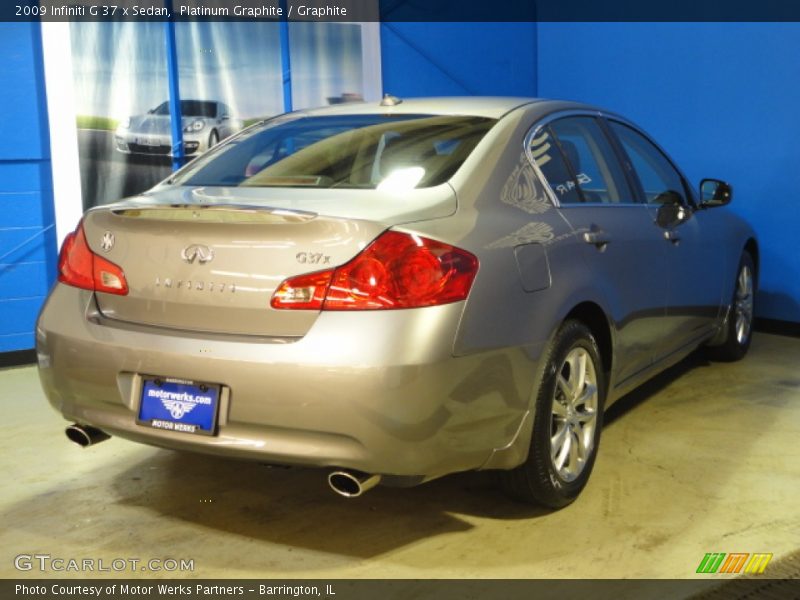 Platinum Graphite / Graphite 2009 Infiniti G 37 x Sedan