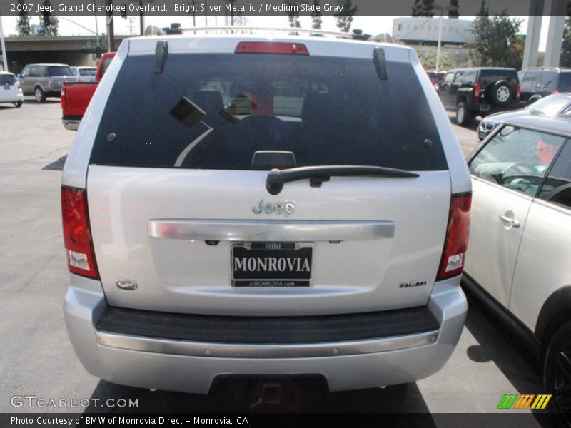 Bright Silver Metallic / Medium Slate Gray 2007 Jeep Grand Cherokee Overland