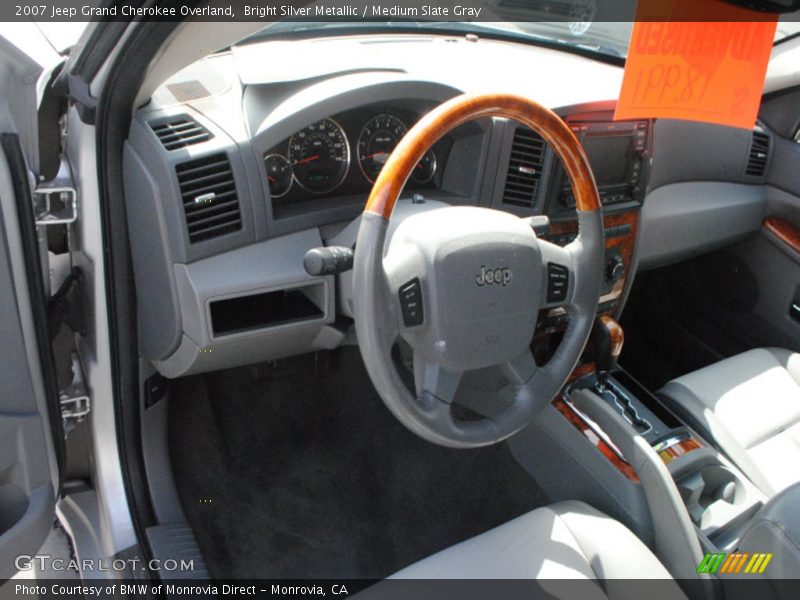 Bright Silver Metallic / Medium Slate Gray 2007 Jeep Grand Cherokee Overland