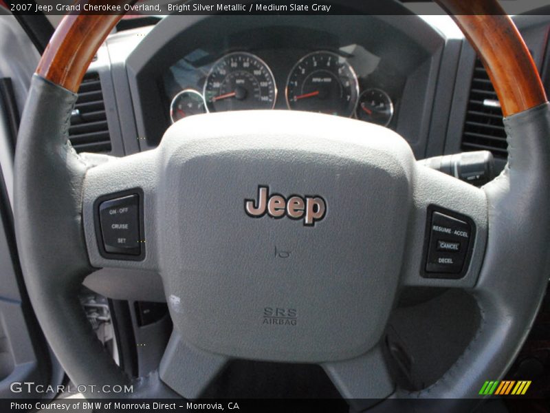 Bright Silver Metallic / Medium Slate Gray 2007 Jeep Grand Cherokee Overland