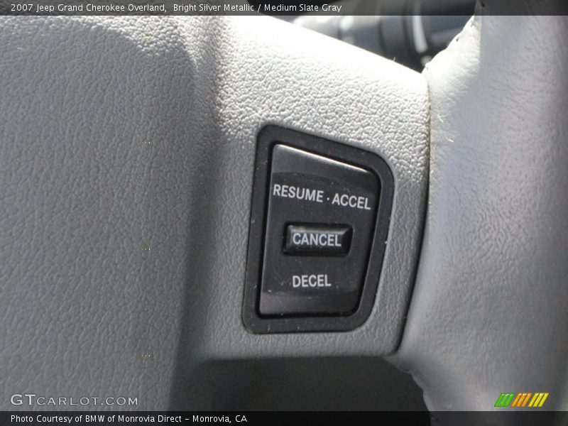 Bright Silver Metallic / Medium Slate Gray 2007 Jeep Grand Cherokee Overland
