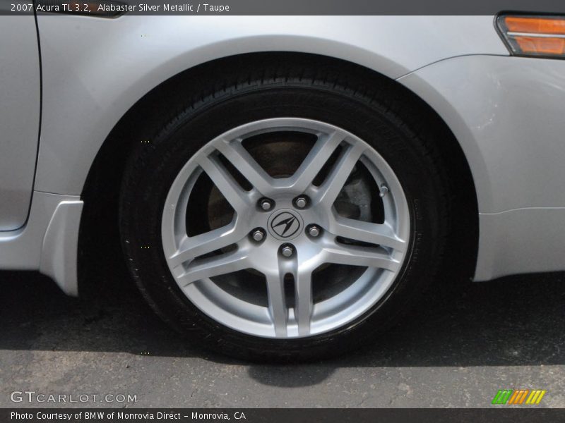 Alabaster Silver Metallic / Taupe 2007 Acura TL 3.2