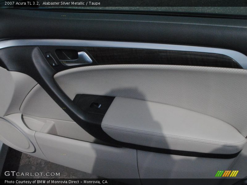 Alabaster Silver Metallic / Taupe 2007 Acura TL 3.2