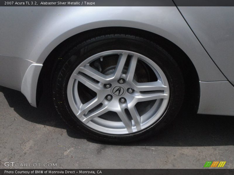 Alabaster Silver Metallic / Taupe 2007 Acura TL 3.2