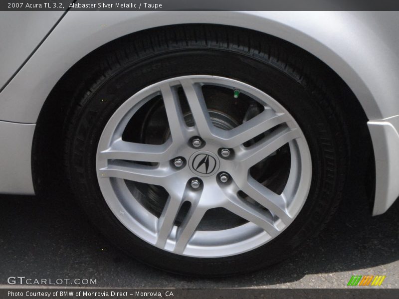 Alabaster Silver Metallic / Taupe 2007 Acura TL 3.2
