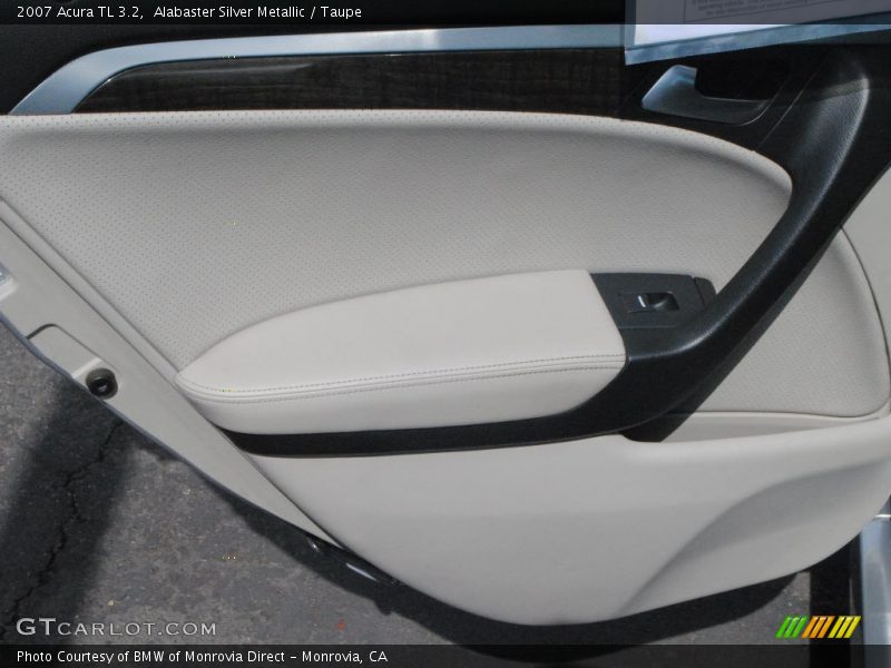 Alabaster Silver Metallic / Taupe 2007 Acura TL 3.2