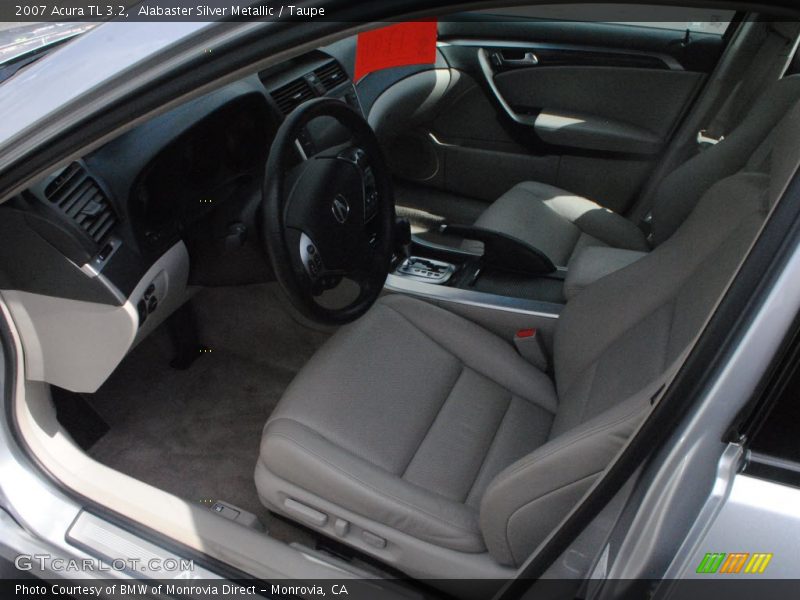 Alabaster Silver Metallic / Taupe 2007 Acura TL 3.2