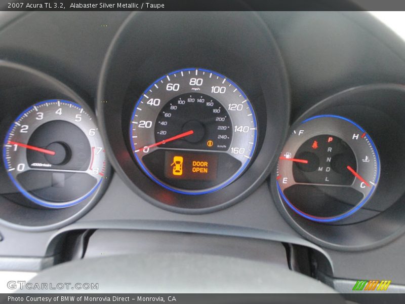 Alabaster Silver Metallic / Taupe 2007 Acura TL 3.2