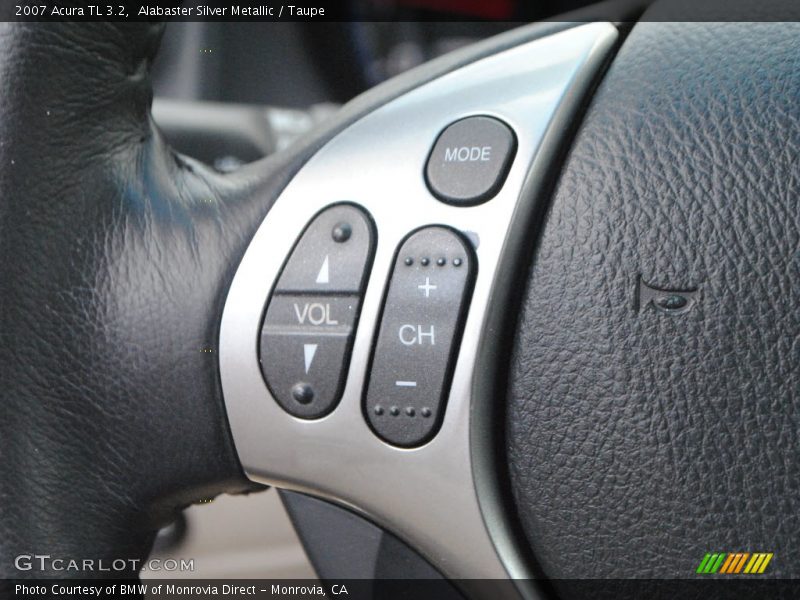 Alabaster Silver Metallic / Taupe 2007 Acura TL 3.2