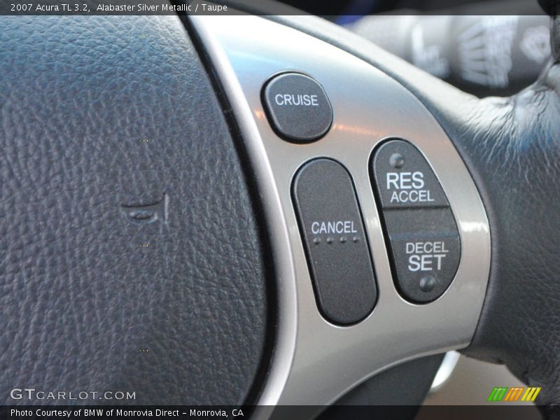 Alabaster Silver Metallic / Taupe 2007 Acura TL 3.2