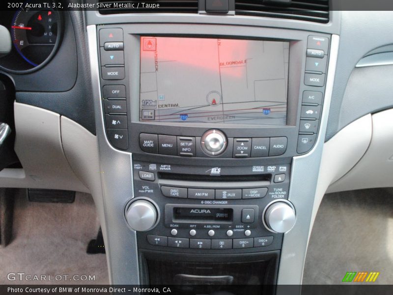 Alabaster Silver Metallic / Taupe 2007 Acura TL 3.2