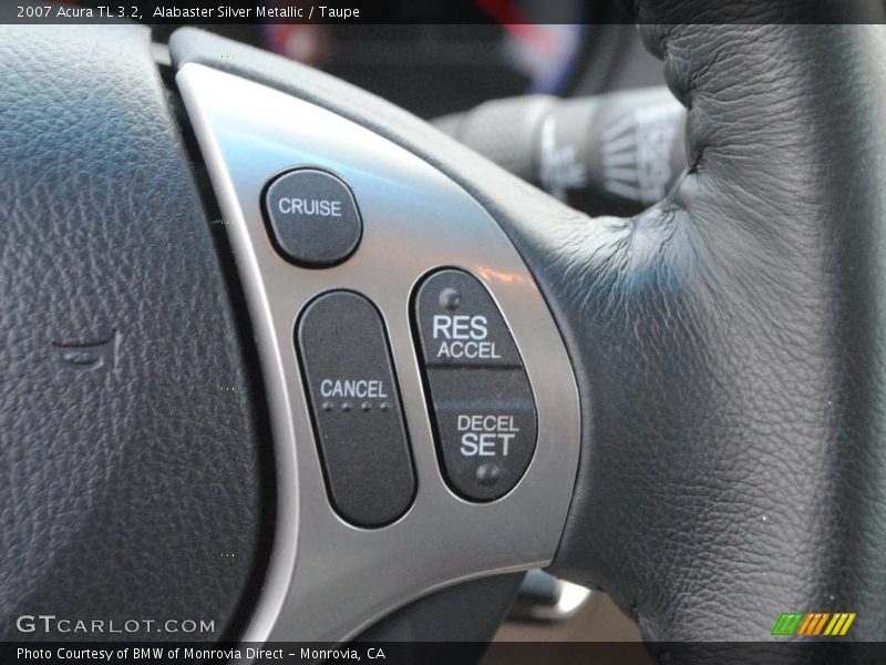 Alabaster Silver Metallic / Taupe 2007 Acura TL 3.2