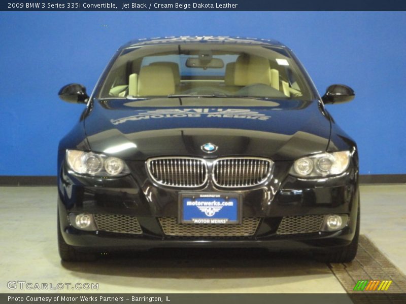 Jet Black / Cream Beige Dakota Leather 2009 BMW 3 Series 335i Convertible