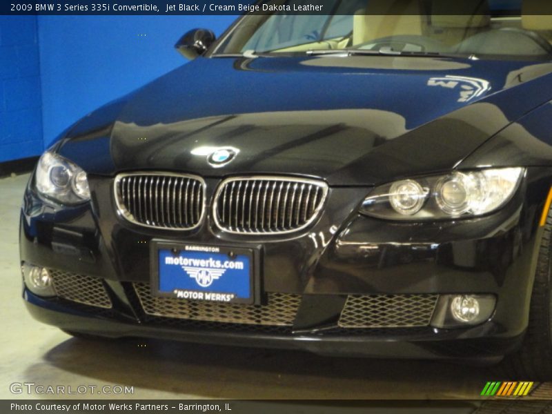 Jet Black / Cream Beige Dakota Leather 2009 BMW 3 Series 335i Convertible