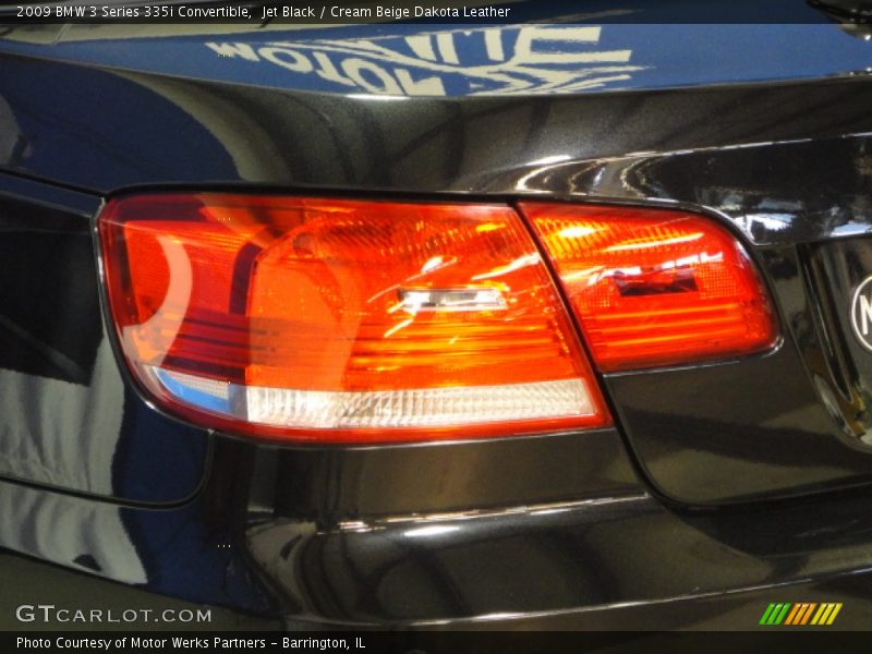 Jet Black / Cream Beige Dakota Leather 2009 BMW 3 Series 335i Convertible