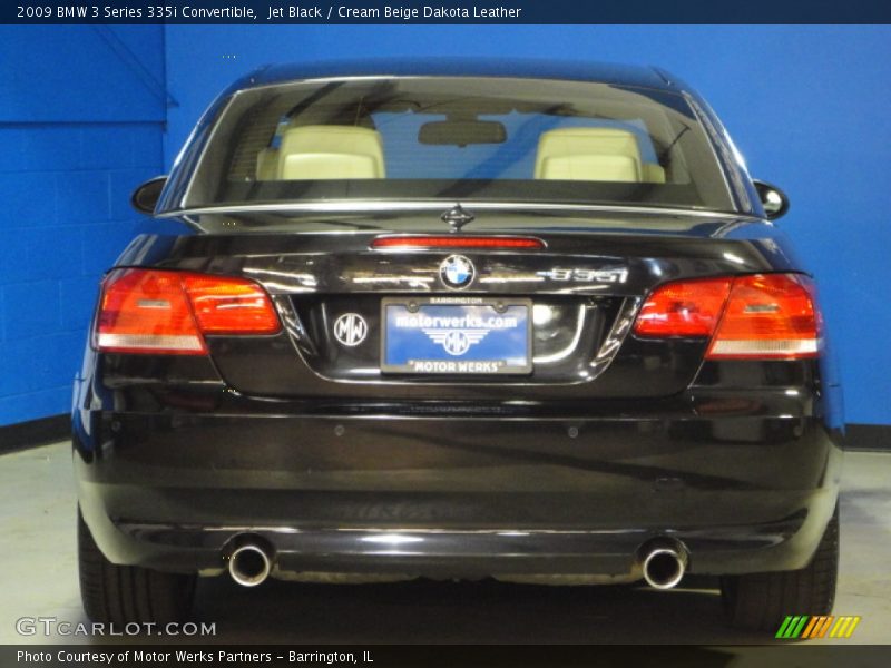 Jet Black / Cream Beige Dakota Leather 2009 BMW 3 Series 335i Convertible