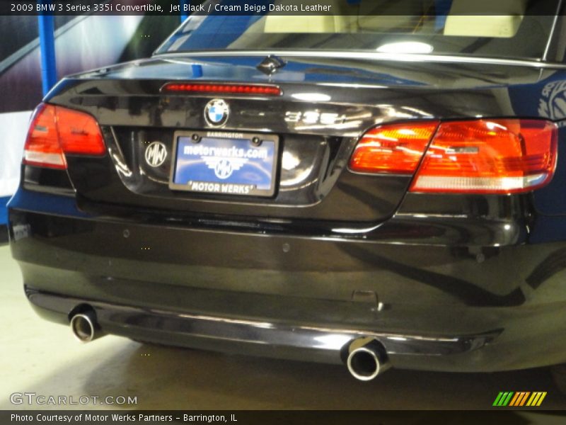 Jet Black / Cream Beige Dakota Leather 2009 BMW 3 Series 335i Convertible