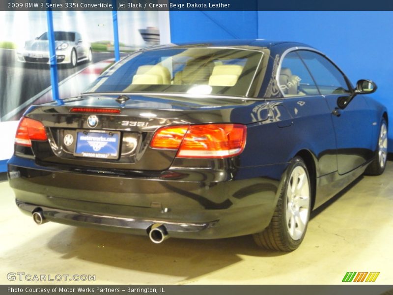Jet Black / Cream Beige Dakota Leather 2009 BMW 3 Series 335i Convertible