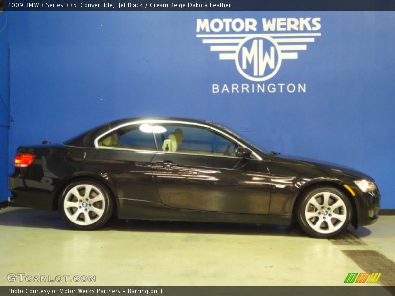 Jet Black / Cream Beige Dakota Leather 2009 BMW 3 Series 335i Convertible